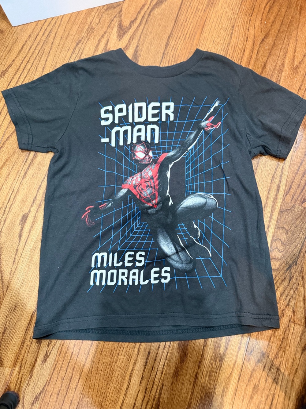 Marvel Miles Morales Spider-Man Tee - Black/Red/Blue